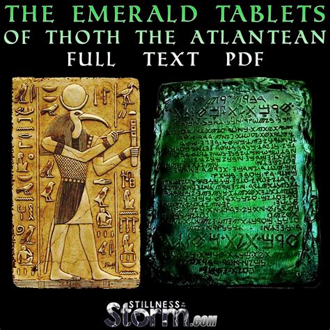 the emerald tablet of thoth atlantean PDF